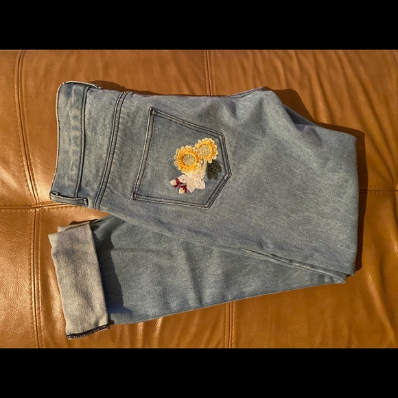 French Connection Floral Embroidered Jeans - Picture 6 of 8